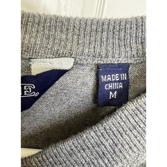 West Virginia University Mens Argyle Diamond Sweater WV Vest V Neck Size Medium - Picture 7 of 7